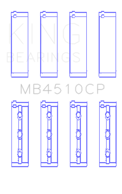 King Engine Bearings Nissan VQ40DE 4L V6 (Size 0.25) Performance Main Bearing Set