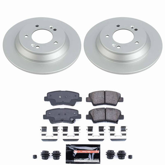 Power Stop 22-23 Hyundai Kona Rear Z23 Coated Brake Kit