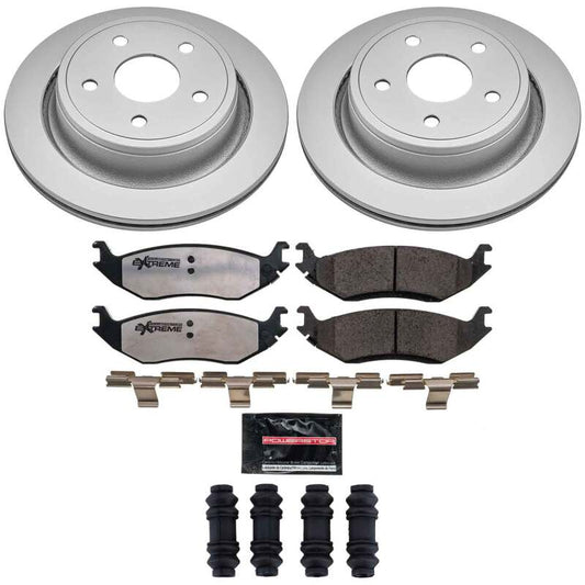 Power Stop 07-09 Chrysler Aspen Rear Z36 Coated Truck & Tow Brake Kit