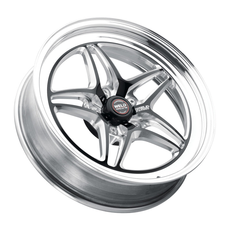 Weld S81 18x5 / 5x115 BP / 1.6in BS Black Wheel (High Pad) - Non-Beadlock