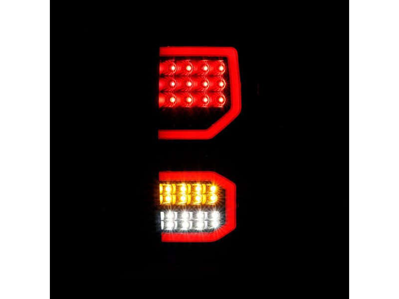 Raxiom 07-13 Toyota Tundra Axial Series LED Tail Lights- Black Housing- Smoked Lens