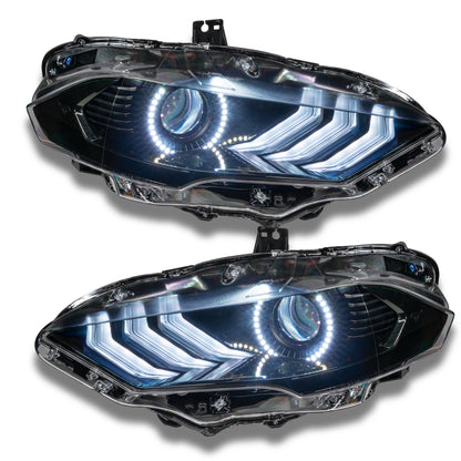 Oracle 18-21 Ford Mustang Dynamic DRL w/ Halo Kit & Sequential Turn Signal - ColorSHIFT