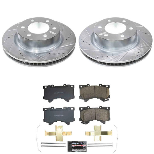 Power Stop 24-25 Toyota Tacoma Front Z23 Evolution Brake Kit
