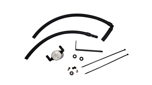 J&L 22-25 Subaru BRZ/GR86 2.4L Passenger Side Oil Separator 3.0 - Clear Anodized