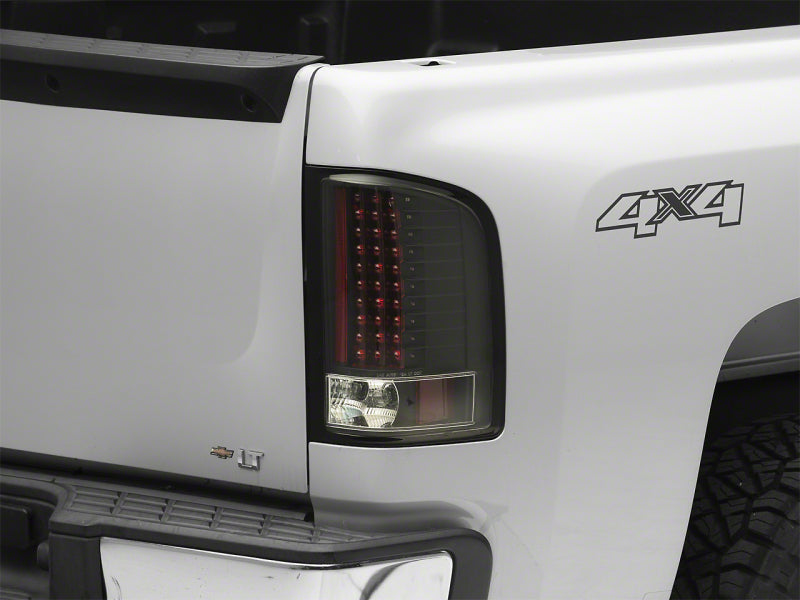 Raxiom 07-13 Chevrolet Silverado 1500 LED Tail Lights- Black Housing (Clear Lens)