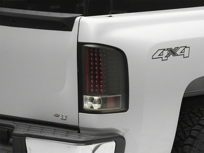 Raxiom 07-13 Chevrolet Silverado 1500 LED Tail Lights- Black Housing (Clear Lens)