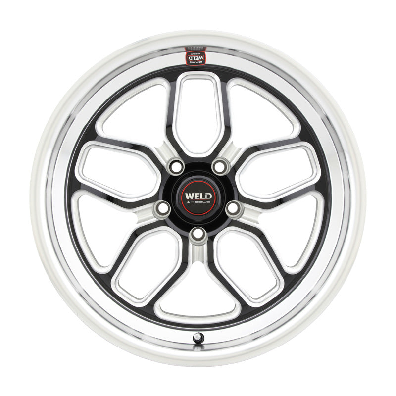Weld S152 18X12 Laguna Drag 5X120 ET52 BS8.50 Gloss Black MIL Dia 78.1