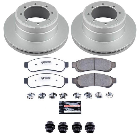Power Stop 10-12 Ford F-350 Super Duty Rear Z36 Coated Truck & Tow Brake Kit