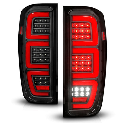 ANZO 19-23 GMC Sierra 1500/2500HD/3500HD Black Replacement Full LED Bar Tail Light