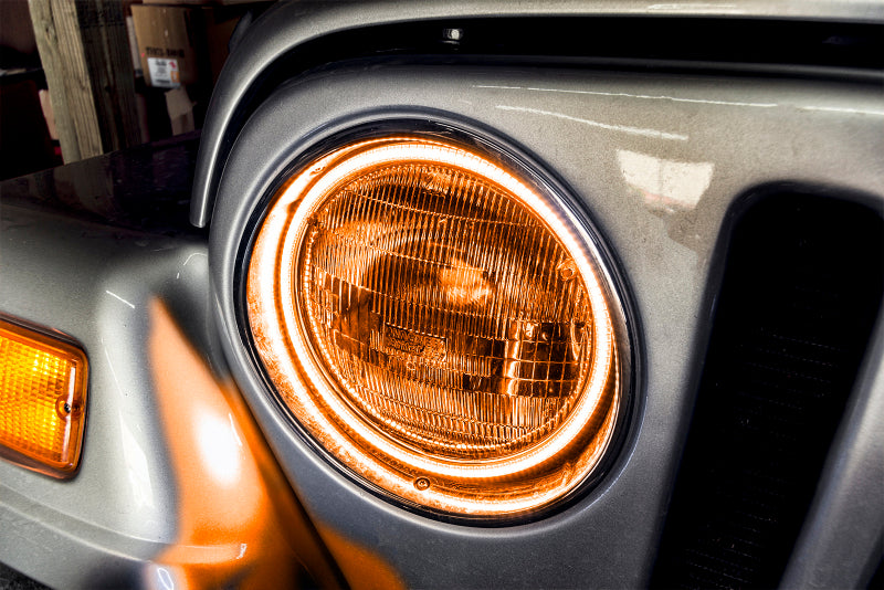 Oracle Jeep Wrangler TJ 97-06 LED Waterproof Halo Kit - Amber