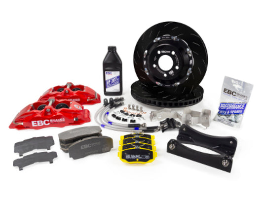 EBC Racing Renault Clio Mk4 Red Apollo-4 Calipers 330mm Rotors Front Big Brake Kit