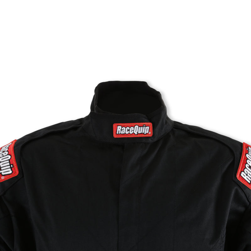 RaceQuip Black Chevron-1 Suit - SFI-1 Small