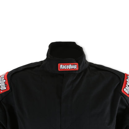 RaceQuip Black Chevron-1 Suit - SFI-1 Medium