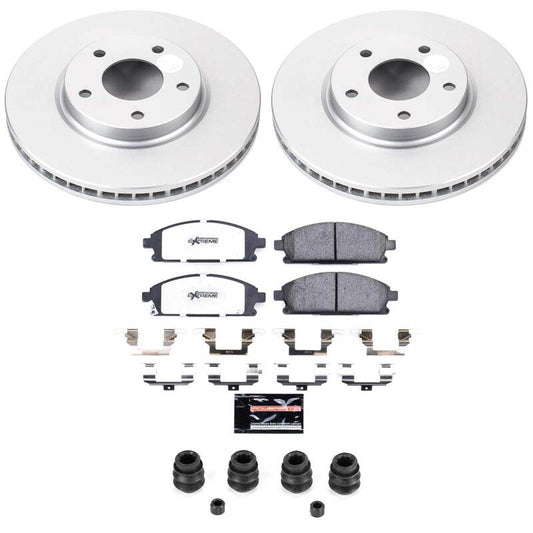 Power Stop 04-09 Nissan Quest Front Z36 Coated Truck & Tow Brake Kit