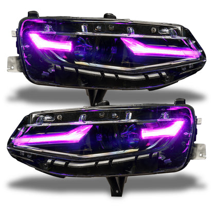 Oracle 19-21 Chevy Camaro LS/LT RGB+A Headlight DRL  Kit - ColorSHIFT w/ BC1 Controller