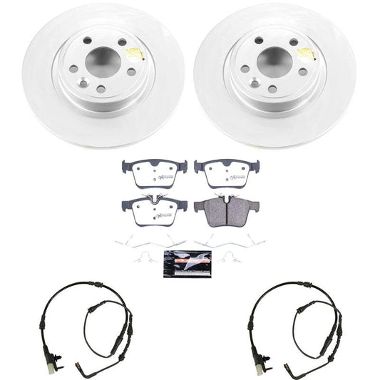 Power Stop 15-17 Land Rover Discovery Sport Rear Z36 Coated Truck & Tow Brake Kit