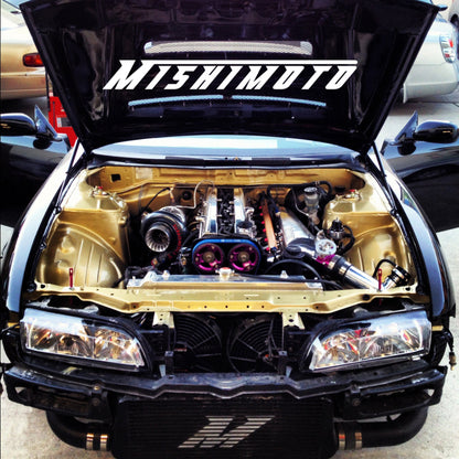 Mishimoto Universal Silver R Line Intercooler Overall Size: 31x12x4 Core Size: 24x12x4 Inlet /Outlet