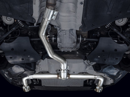 AWE Tuning 19-23 BMW 330i / 21-23 BMW 430i Base G2X Track Edition Axle-Back Exhaust - Chrome Silver
