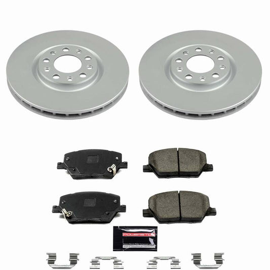 Power Stop 16-23 Fiat 500X Front Z23 Coated Brake Kit