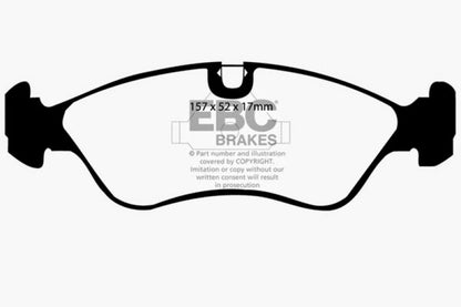 EBC 99-02 Daewoo Lanos 1.6 Chassis -447433 Yellowstuff Front Brake Pads