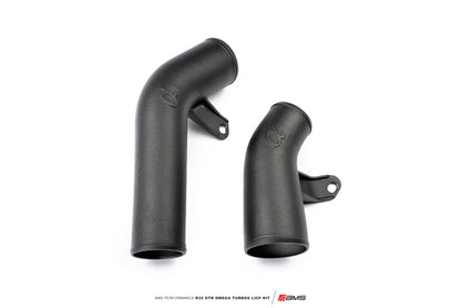 AMS Performance 2009+ Nissan R35 GTR Omega Turbo Kit 3in Lower Intercooler Pipes (Omega 9 & 14)