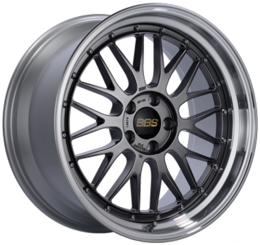 BBS LM 20x10 5x114.3 ET38 Diamond Black Center Diamond Cut Lip Wheel - 82mm PFS/Clip Required