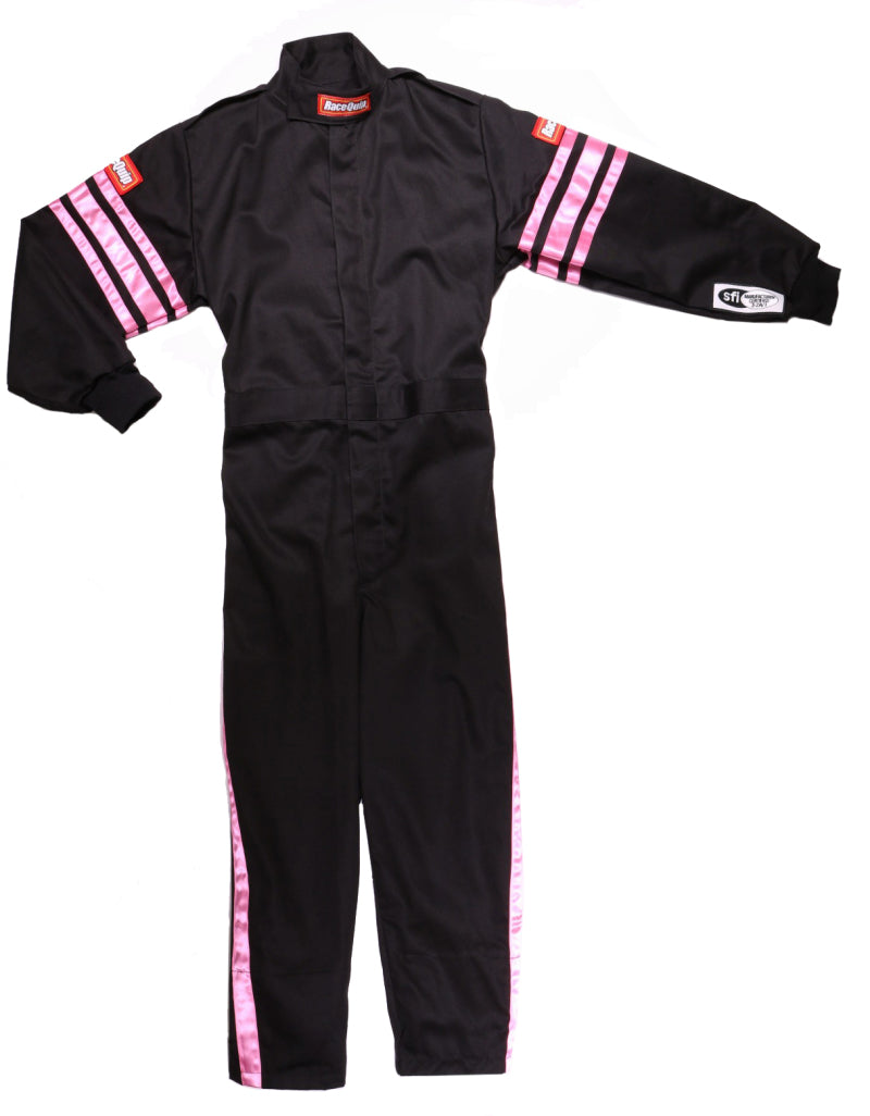 RaceQuip Pink Trim SFI-1 JR. Suit - Kids Medium