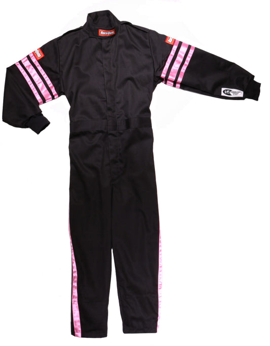 RaceQuip Pink Trim SFI-1 JR. Suit - Kids XXL