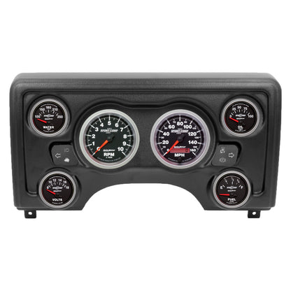 Autometer Sport-Comp II Direct Fit Dash Kit 97-06 Jeep TJ (2 x 3-3/8in. / 4 x 2-1/16in.)