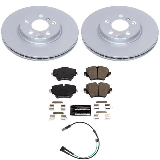 Power Stop 20-24 Mini Cooper Clubman Front Z23 Coated Brake Kit
