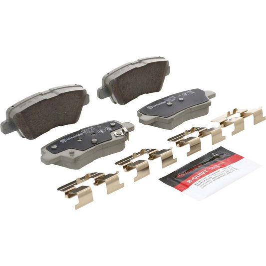 Brembo OE 2017 Hyundai Elantra/18-22 Ioniq/18-19 Sonata/16-17 Veloster Ceramic Brake Pad - Rear