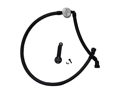 J&L 18-25 Jeep Wrangler JL 3.6L Driver Side Oil Separator 3.0 - Clear Anodized