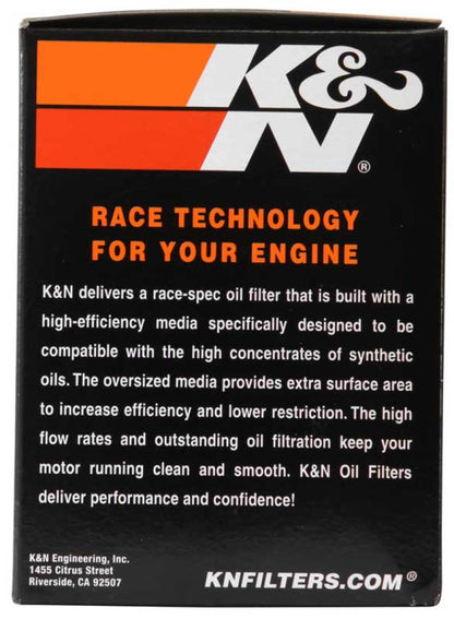 K&N Harley-Davidson / Buell 3in OD x 4.063in H Chrome Oil Filter