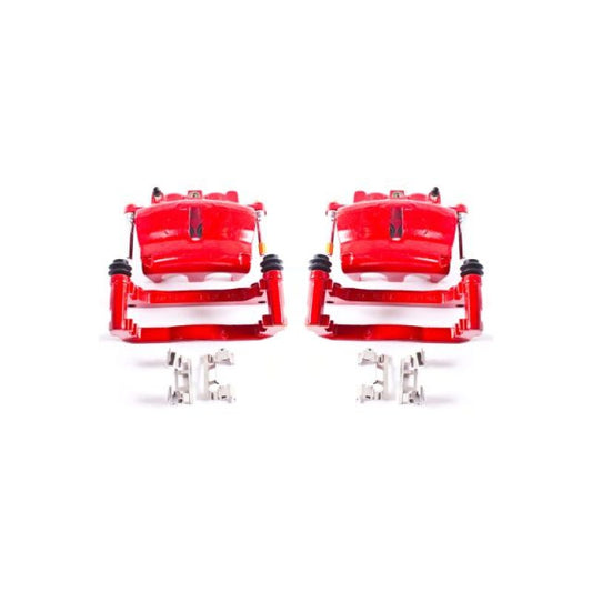 Power Stop 08-16 Buick Enclave Front Red Calipers w/Brackets - Pair