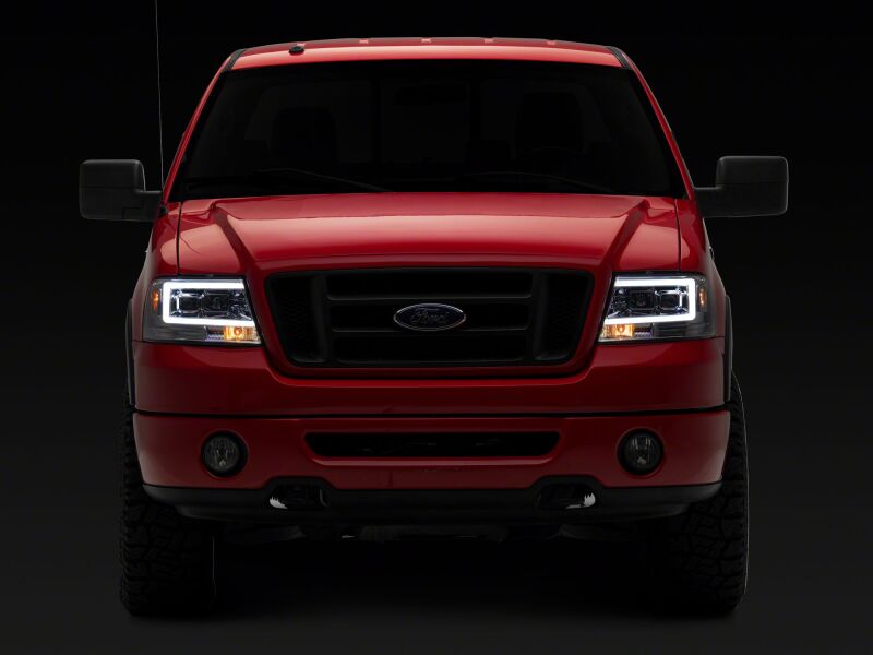 Raxiom 04-08 Ford F-150 Axial Series Projector Headlights- Chrome Housing- Clear Lens