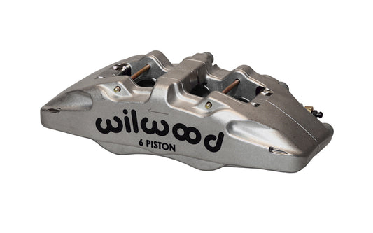 Wilwood Caliper-Forged Dynapro 6-ST 5.25in Mount-Nickel-L/H 1.62/1.38in/1.38in Pistons .38in Disc