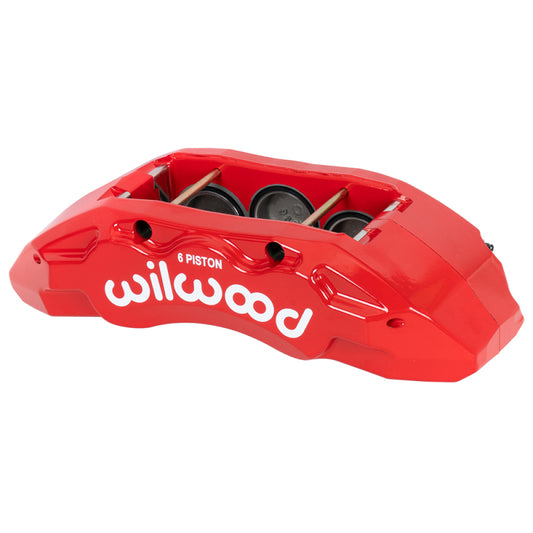 Wilwood caliper TX6-DM ford F250/F350 23-UP 1.62 1.38/1.38 1.38 rotor R/H red