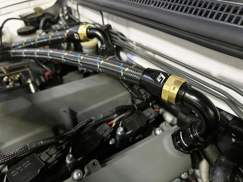 GReddy AN12 90 DEGREE HOSE END SWIVEL BLACK/GOLD ANODIZED
