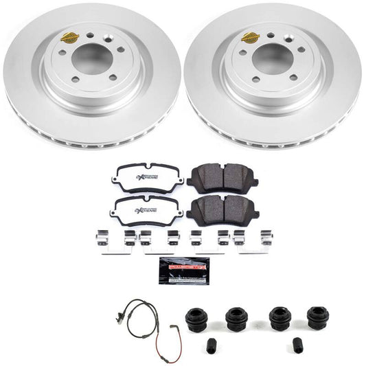 Power Stop 2017 Land Rover Discovery Rear Z36 Coated Truck & Tow Brake Kit
