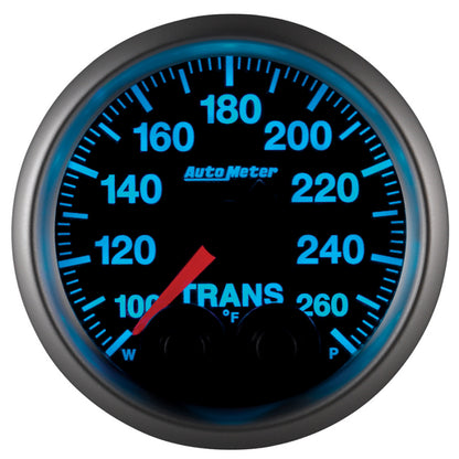 Autometer Elite 52mm 100-260 Degrees F Trans Temperature Peak and Warn Gauge w/ Electronic Control