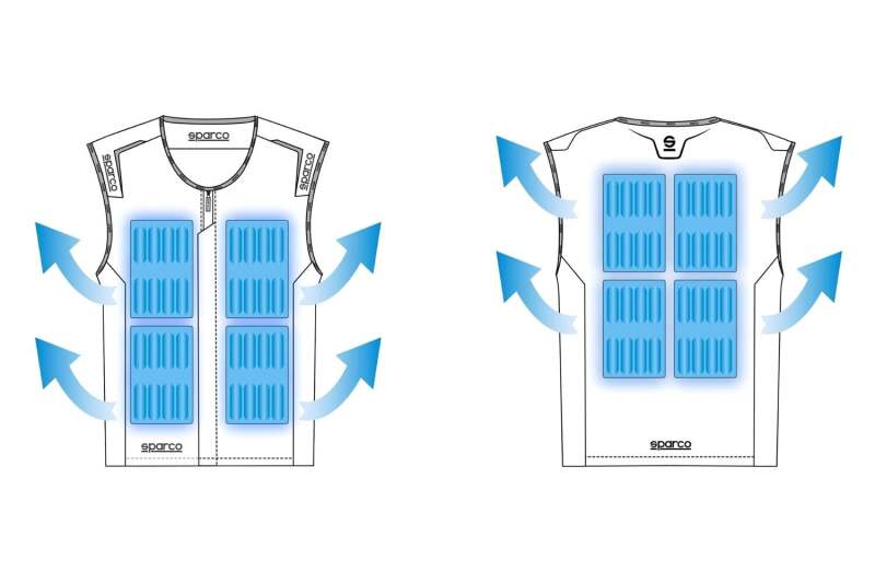Sparco Ice Vest L - Silver