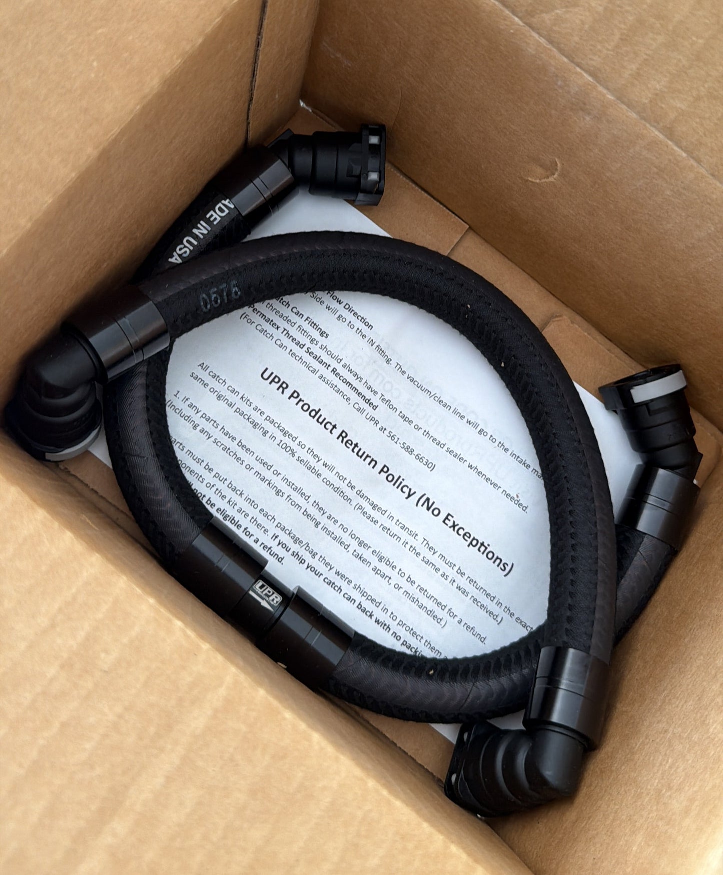 UPR Plug N Play™ Catch Can One Way Breather for F-150 5.0L and Raptor R 5.2L (2021-2025)