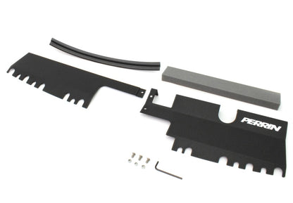 PERRIN 15-21 Subaru WRX/STI Radiator Shroud (With OEM Intake Scoop) - Black
