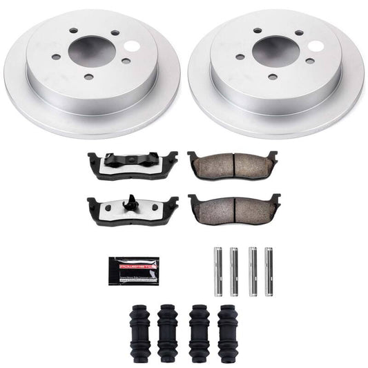 Power Stop 00-02 Ford Expedition Rear Z36 Coated Truck & Tow Brake Kit