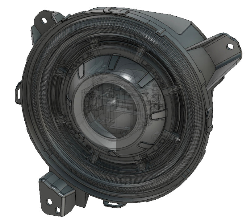 Oracle Oculus Bi-LED Projector Headlights for Jeep JL/Gladiator JT - Matte Blk - 5500K