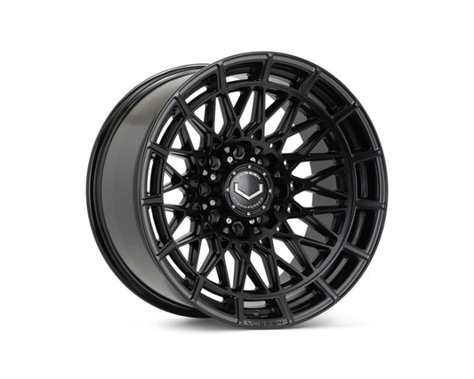 Vossen HFX-3 20x10 - 8x180 - ET18 - Super Deep Face - 124.3 - Satin Black Wheel