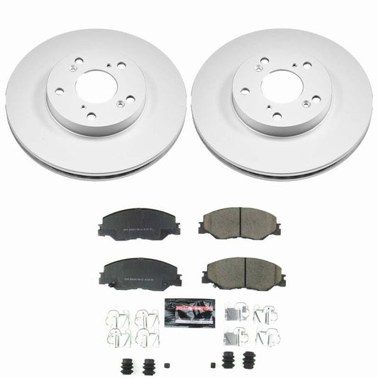 Power Stop 22-24 Honda Civic Front Z23 Coated Brake Kit