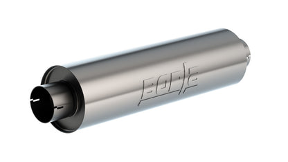 Borla Universal Muffler 6.75 X 24.00in LG. X 3.53 I.D. w/Nipples Notched, OAL 29.00in