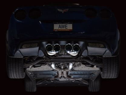 AWE Tuning C6 Chevrolet Corvette Z06/ZR1 Touring Edition Axle-Back Exhaust w/ Chrome Silver Tips