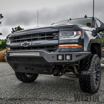 Westin 16-19 Chevy/GMC Silverado/Sierra 1500 Pro-Mod Front Bumper - Textured Black